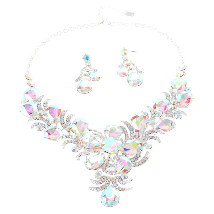 Rhinestone Necklace Set 