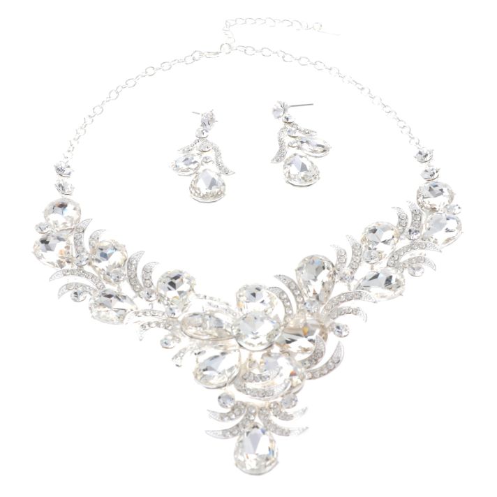 Rhinestone Necklace Set 
