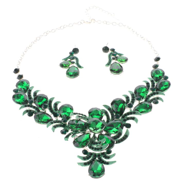 Rhinestone Necklace Set 