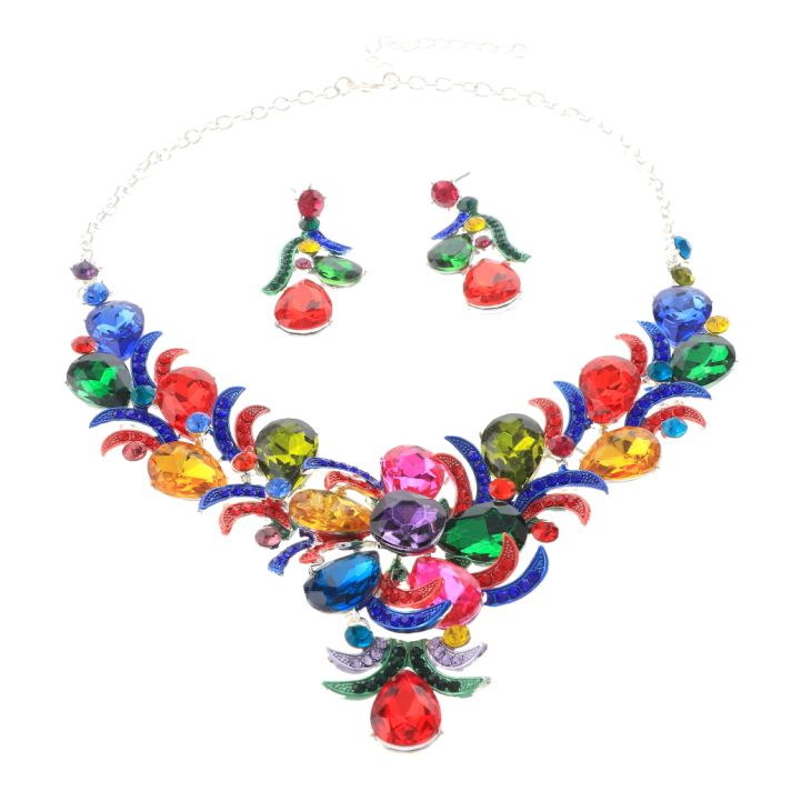 Rhinestone Necklace Set 