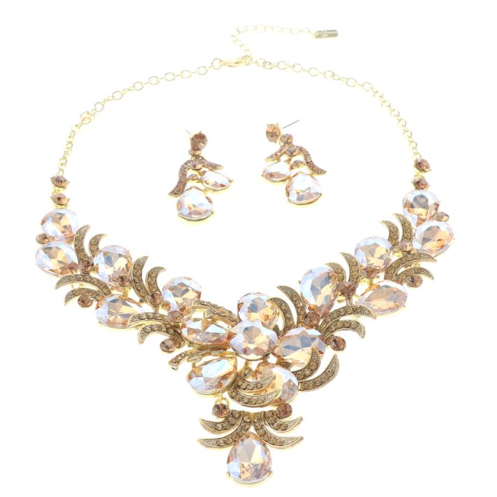 Rhinestone Necklace Set 