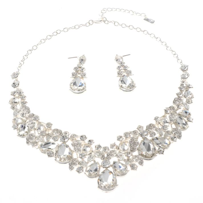 Rhinestone Necklace Set 