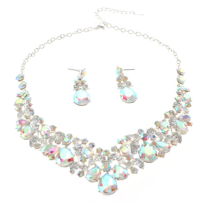 Rhinestone Necklace Set 