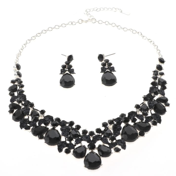 Rhinestone Necklace Set 