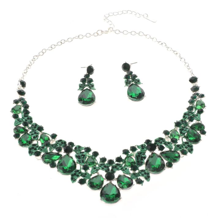 Rhinestone Necklace Set 