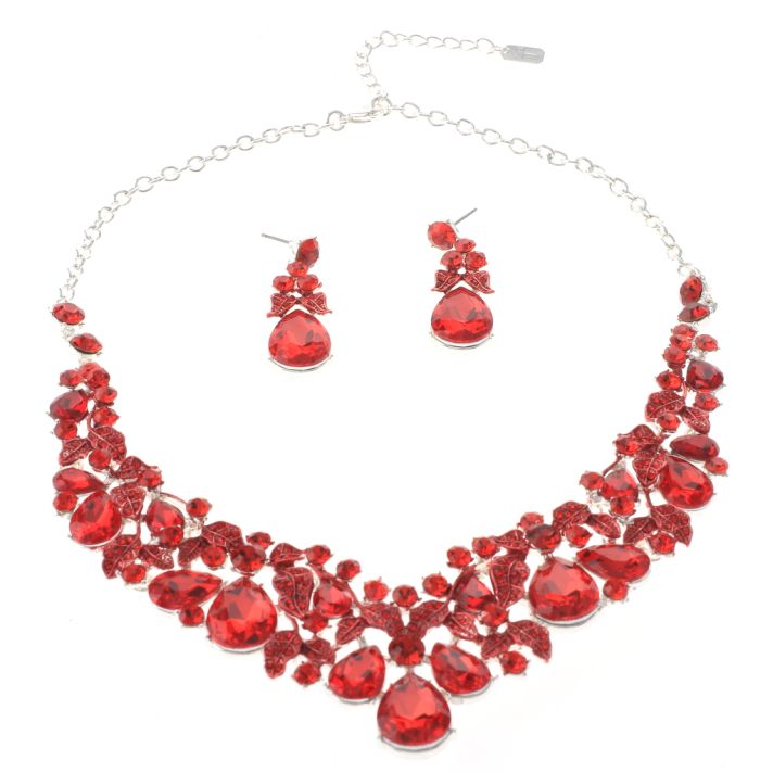 Rhinestone Necklace Set 