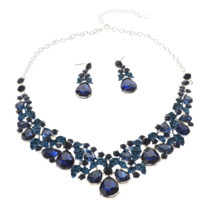 Rhinestone Necklace Set 