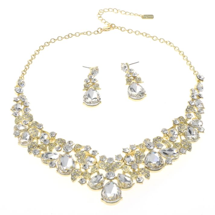 Rhinestone Necklace Set 