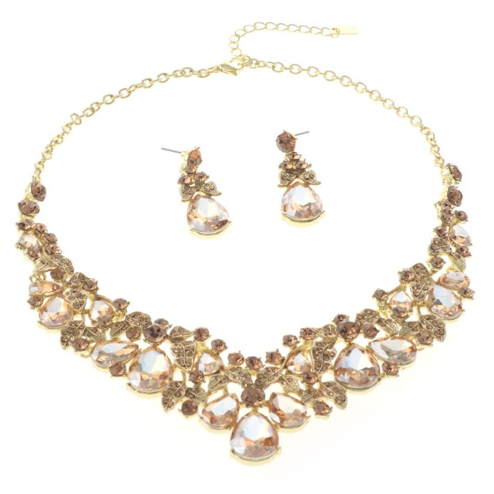 Rhinestone Necklace Set 