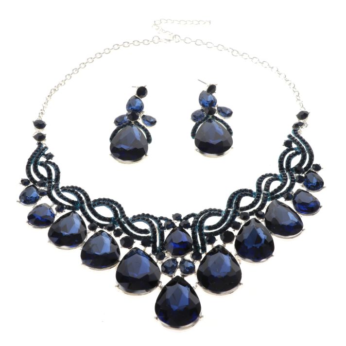 Rhinestone Necklace Set 