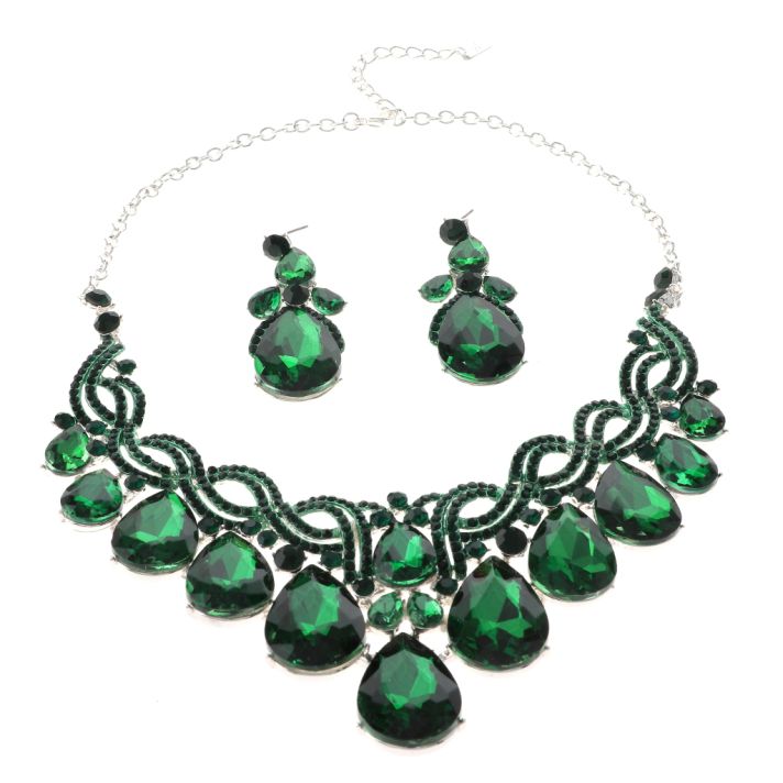 Rhinestone Necklace Set 