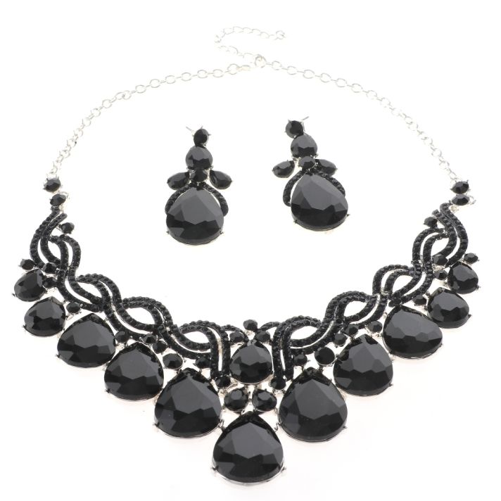 Rhinestone Necklace Set 