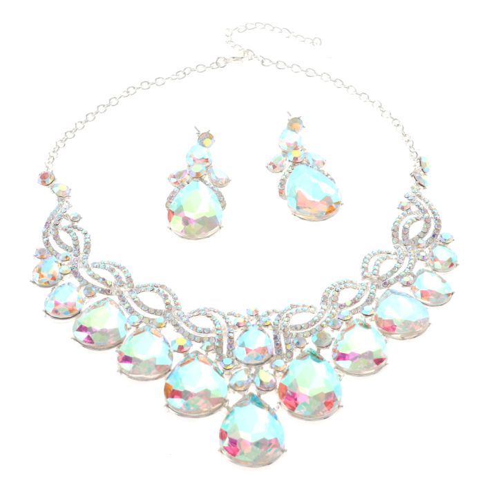 Rhinestone Necklace Set 