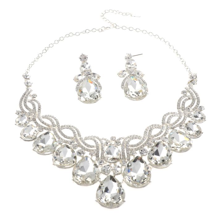 Rhinestone Necklace Set 
