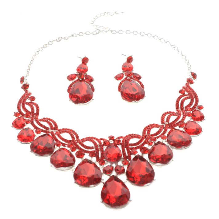 Rhinestone Necklace Set 