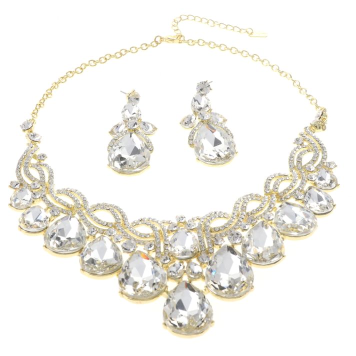 Rhinestone Necklace Set 