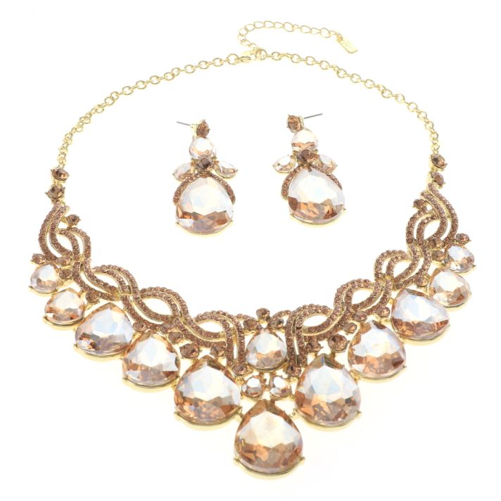 Rhinestone Necklace Set 