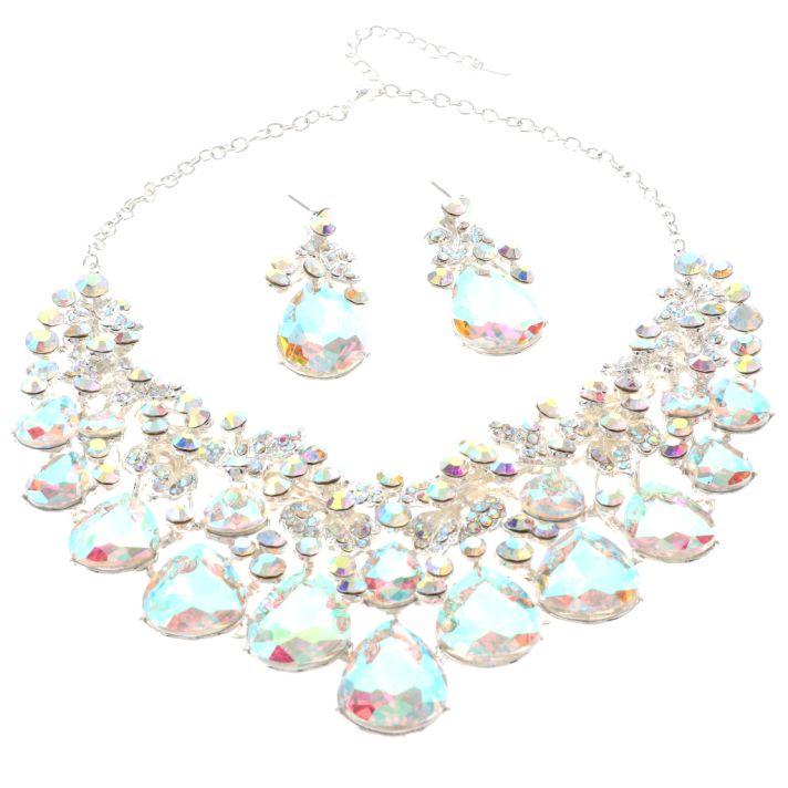 Rhinestone Necklace Set 