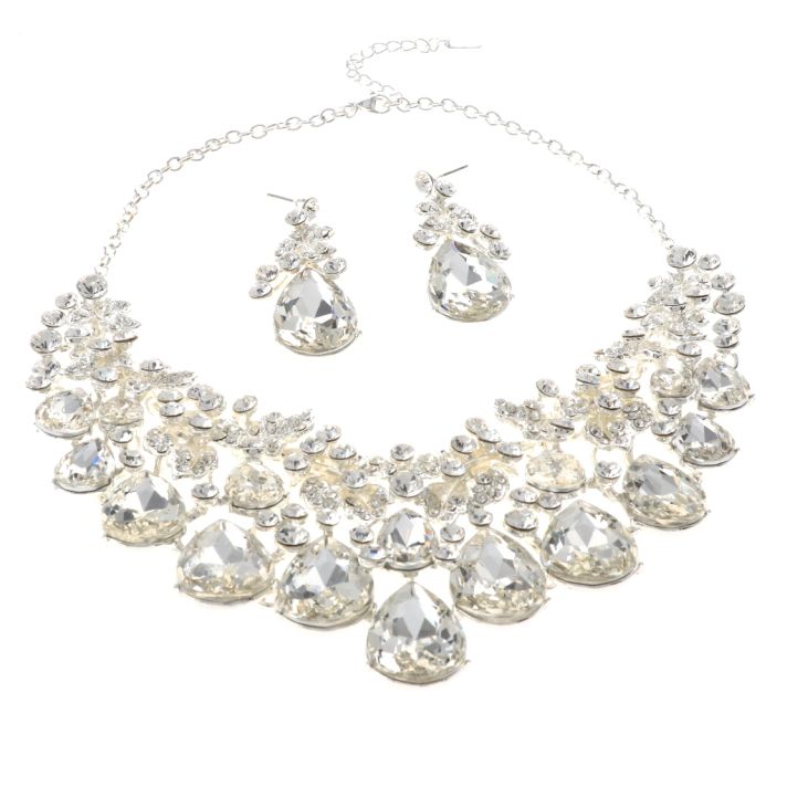 Rhinestone Necklace Set 