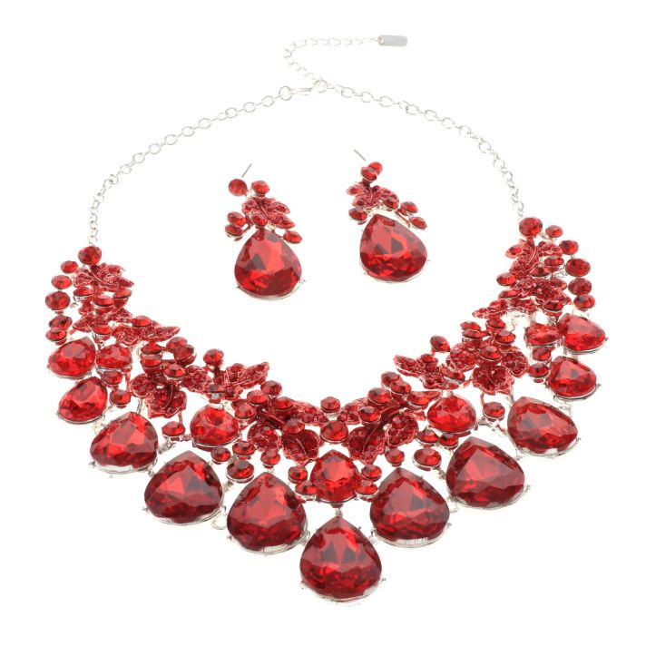 Rhinestone Necklace Set 