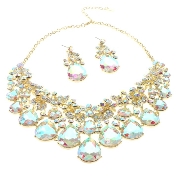 Rhinestone Necklace Set 