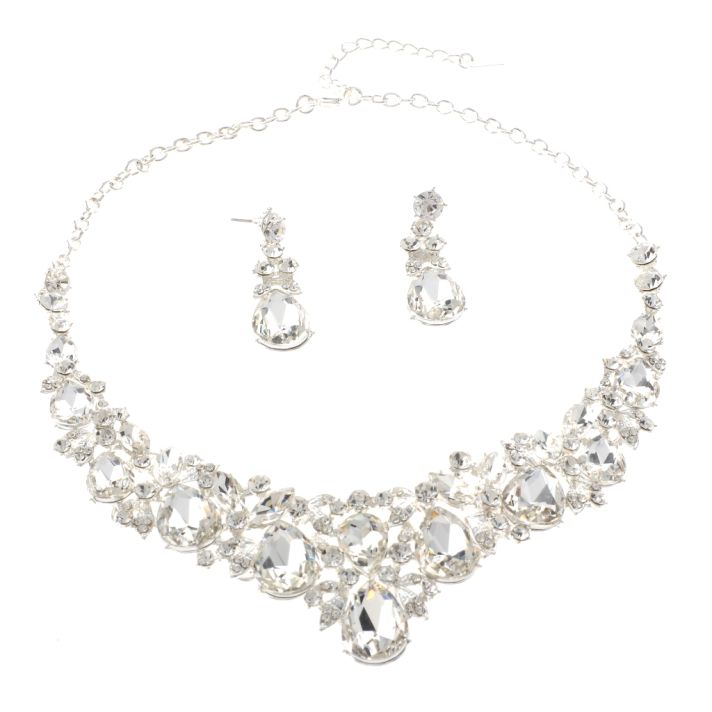 Rhinestone Necklace Set 