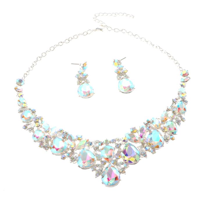 Rhinestone Necklace Set 