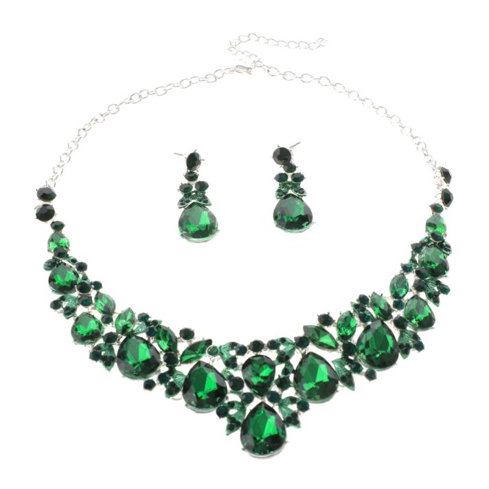 Rhinestone Necklace Set 