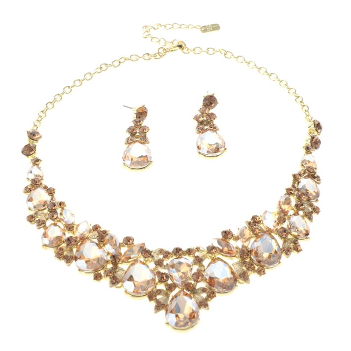 Rhinestone Necklace Set 