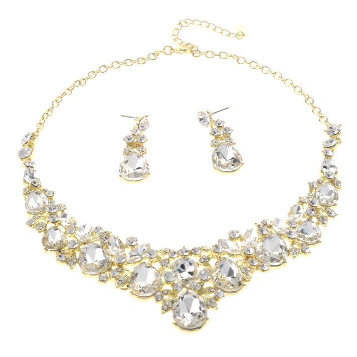 Rhinestone Necklace Set 