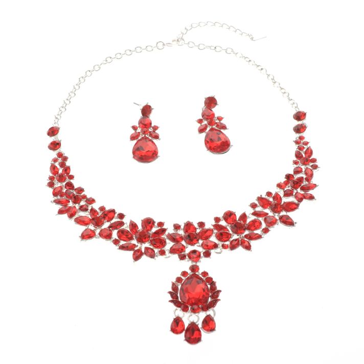 Rhinestone Necklace Set 