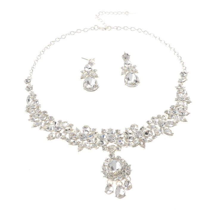 Rhinestone Necklace Set 