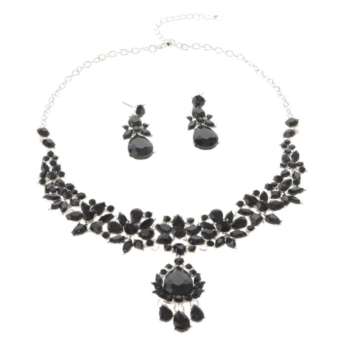 Rhinestone Necklace Set 