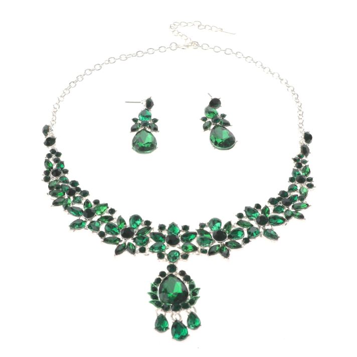 Rhinestone Necklace Set 