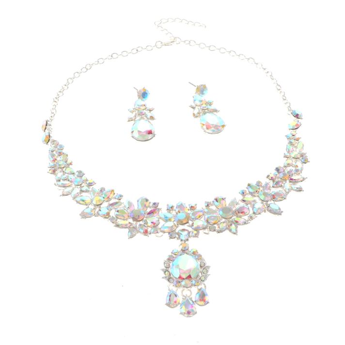Rhinestone Necklace Set 
