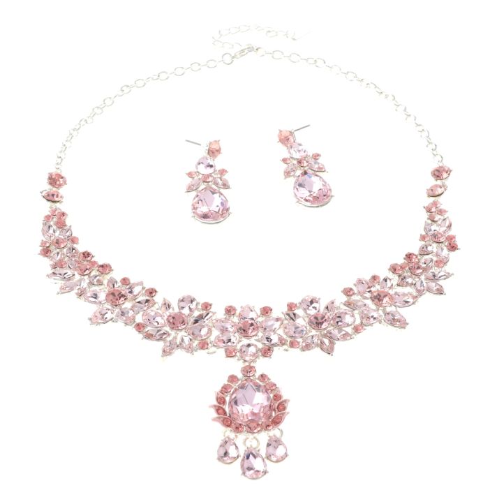 Rhinestone Necklace Set 
