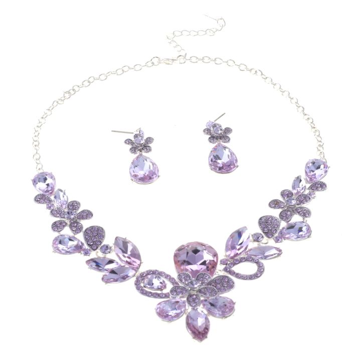 Rhinestone Necklace Set 