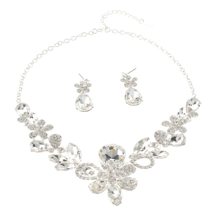 Rhinestone Necklace Set 