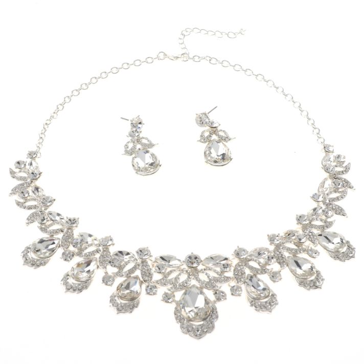 Rhinestone Necklace Set 