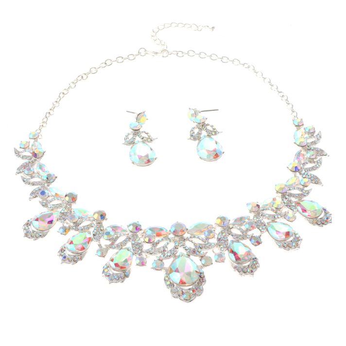 Rhinestone Necklace Set 