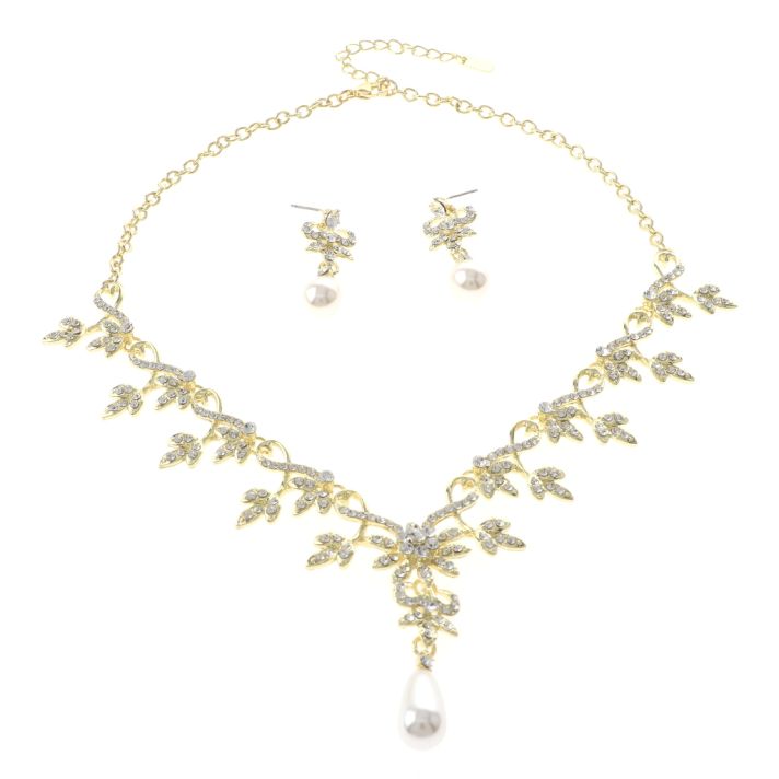 Rhinestone Necklace Set 