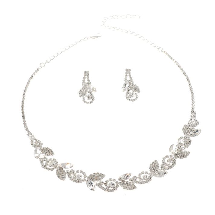 Rhinestone Necklace Set 