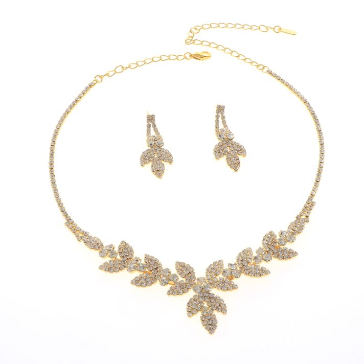 Rhinestone Necklace Set 