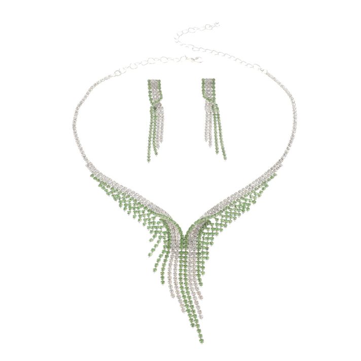 Rhinestone Necklace Set 