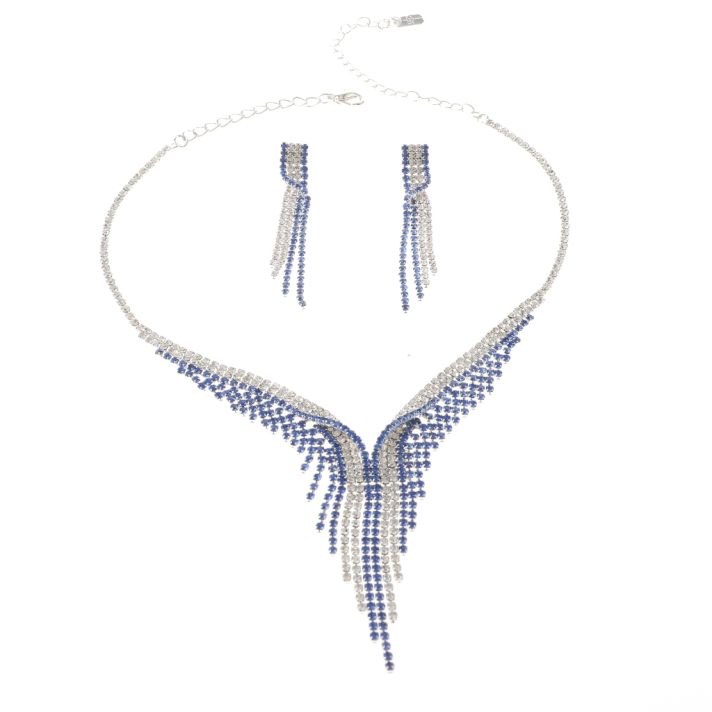 Rhinestone Necklace Set 
