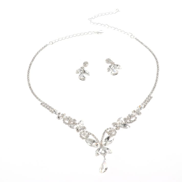 Rhinestone Necklace Set 
