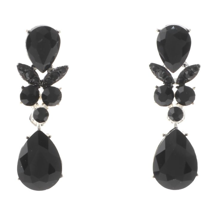 Rhinestone Drop Post Earrings