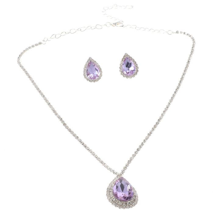 Rhinestone Necklace Set 