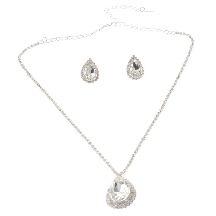 Rhinestone Necklace Set 