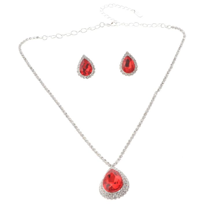 Rhinestone Necklace Set 